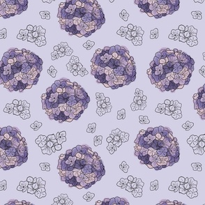 Purple Hydrangeas 