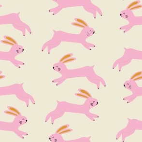 Bunnies Abound - pink