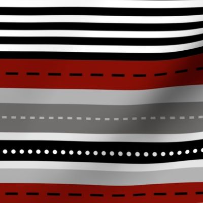 combo stripe - red_ grey_ black_ white
