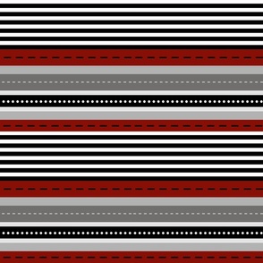 combo stripe - red_ grey_ black_ white