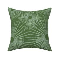 shibori circle leaf