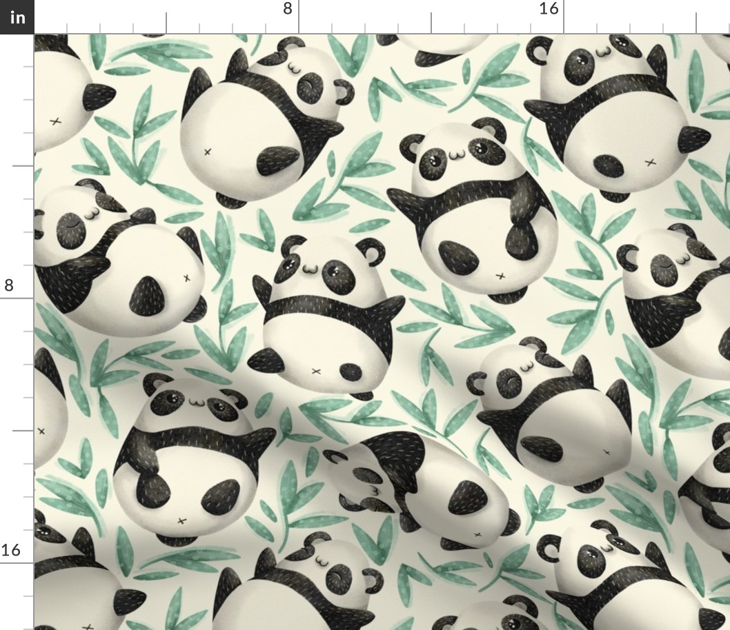 Pandas (mid scale) green