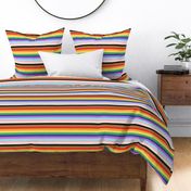 LGBTQ queer stripes rainbow pride flag horizontal