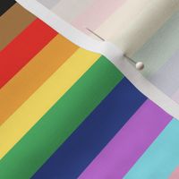 LGBTQ queer stripes rainbow pride flag horizontal