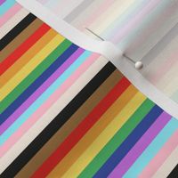 LGBTQ queer stripes rainbow pride flag horizontal small