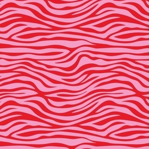 The new minimalist zebra animal print trend for wild kids and safari lovers hot red pink 