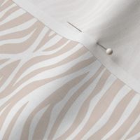 The new minimalist zebra animal print trend for wild kids and safari lovers neutral beige sand on white 