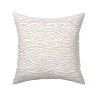 The new minimalist zebra animal print trend for wild kids and safari lovers neutral beige sand on white 