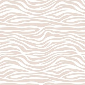 The new minimalist zebra animal print trend for wild kids and safari lovers neutral beige sand on white 