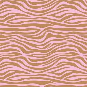 The new minimalist zebra animal print trend for wild kids and safari lovers caramel pink