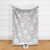 Elephant Patchwork Blanket