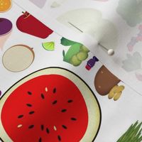 desk mat - fruit and veggies