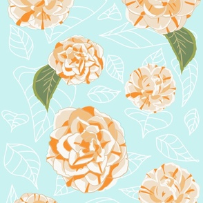 Elegant neutral Botanical Camellia