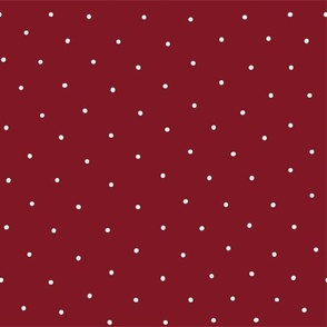 White dots on red 