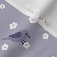 Bluebirds and Blossoms - Purple