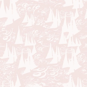 nautical coastal sailboats light pink white
