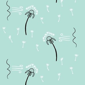 Dandelions in the Wind