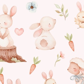 Easter Friends//Pink - Large