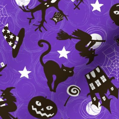 64 Purple Halloween Night