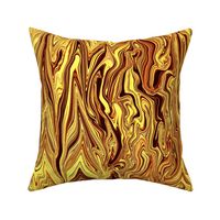 STRM13 - Large -  Stormy Waves of Bargello in Earthy Yellow and Brown