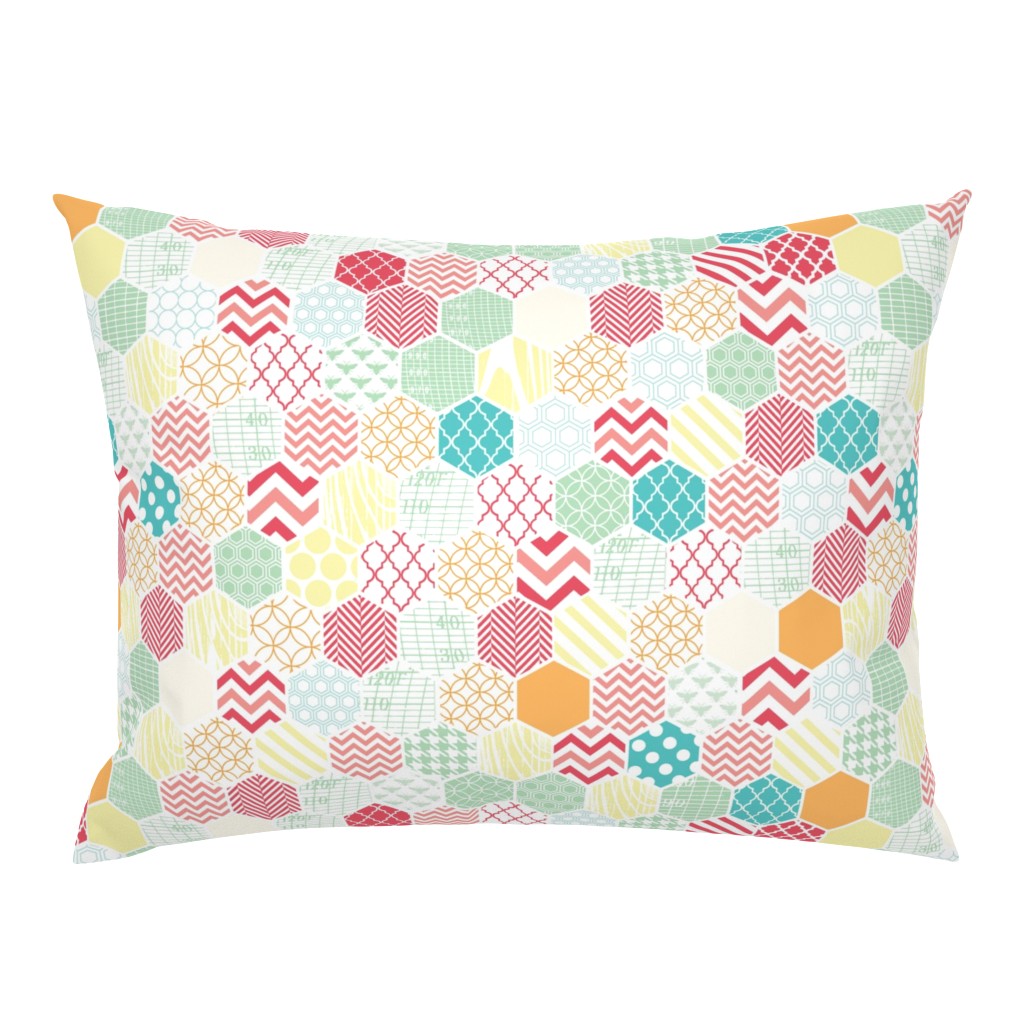 Honeycomb Multi Color Hexagons