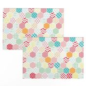 Honeycomb Multi Color Hexagons