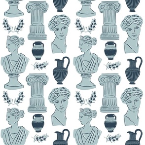 Ancient Greek Aesthetic in Blue