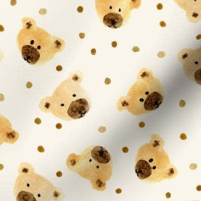 baby teddies - watercolor teddy bears pattern for modern cute nursery a842-2