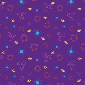 Esoteric seamless pattern.