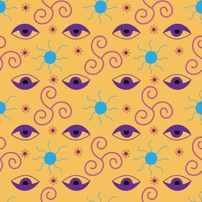 Esoteric seamless pattern.