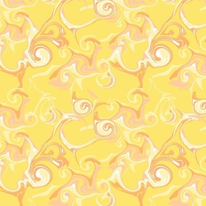 Marble 60s twist yellow Orange by Jac Slade