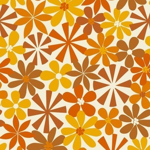 Marianne Mod Flower (Orange Yellow Brown) - Small