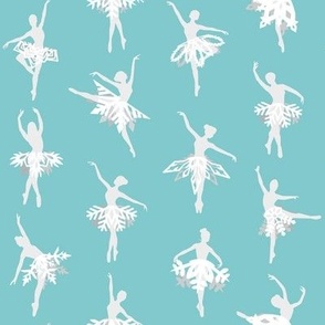 Snowflake Ballerinas--Blue