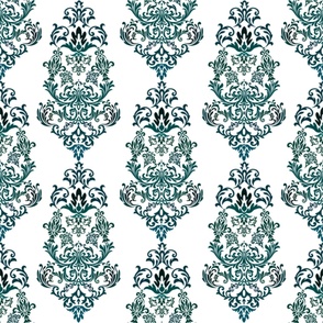 Blue damask 