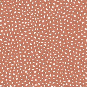 Organic spots - terracotta
