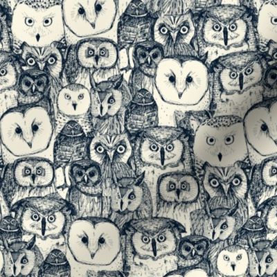 just owls indigo pearl small