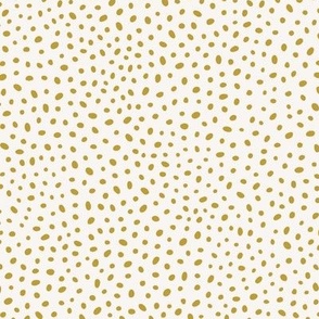 Organic spots - gold on cream