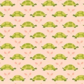 Turtle Parade - Peachy Pink