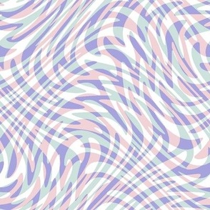 cotton candy feather swirl plaid