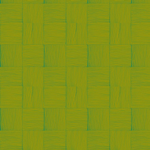 wovn lauhala mat, olive on dak green