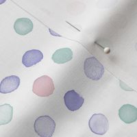 watercolor dots in cotton candy colors