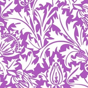 William Morris Thistle  Purple 12 inches