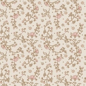 ( small ) Vintage floral, pink