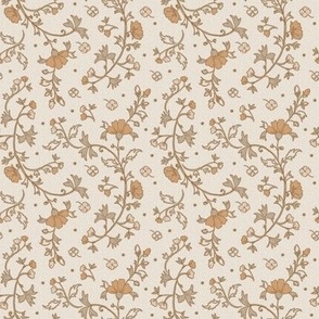 ( small ) Vintage floral. neutral