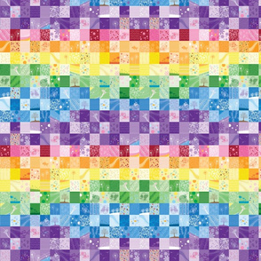 Rainbow Quilt (Small Scale - wave pattern)