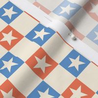 Fourth of July Stars Checkerboard