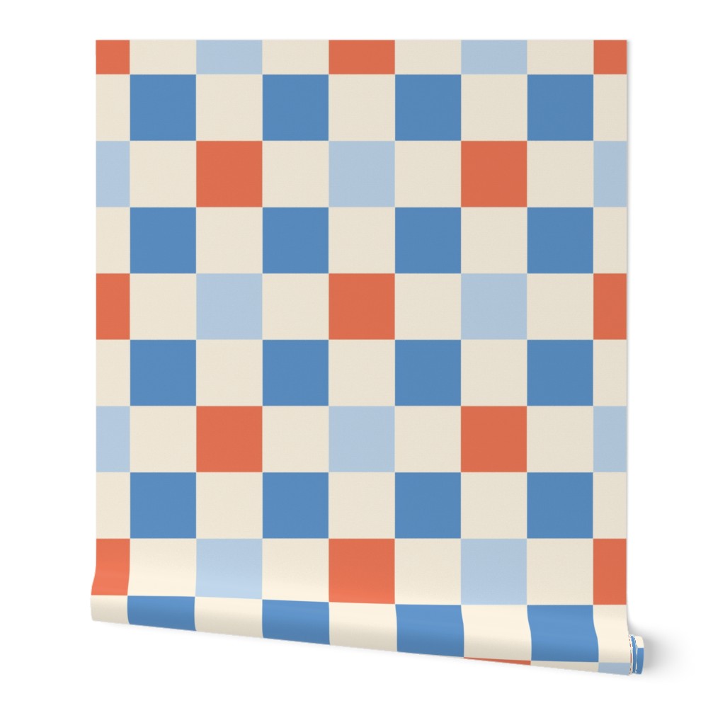  Fourth of July Blue Checkerboard