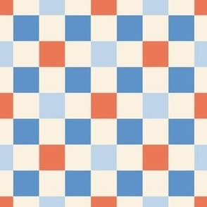  Fourth of July Blue Checkerboard