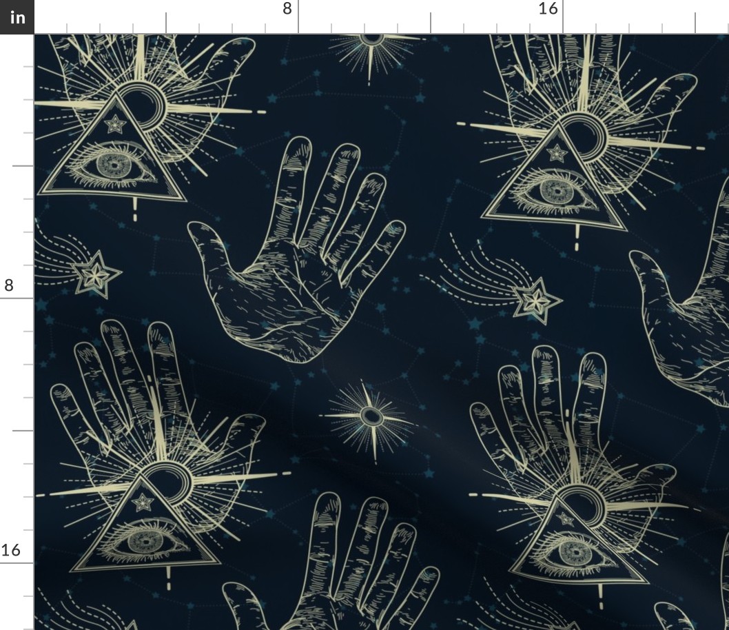 Palm Reading Fortune Telling Eye Astrology Print