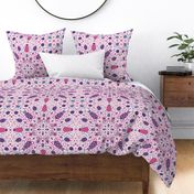 Bug Party Geometric Mandala Pink Jumbo